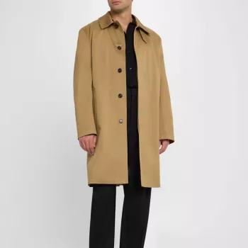 Saint Laurent Cotton Coat + Faux Fur Vest: Style Guide