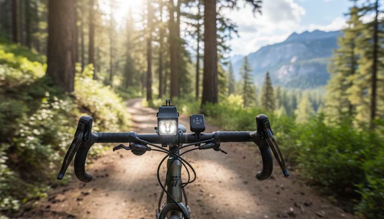 1600-Lumen Waterproof Bike Headlight + Wireless Remote
