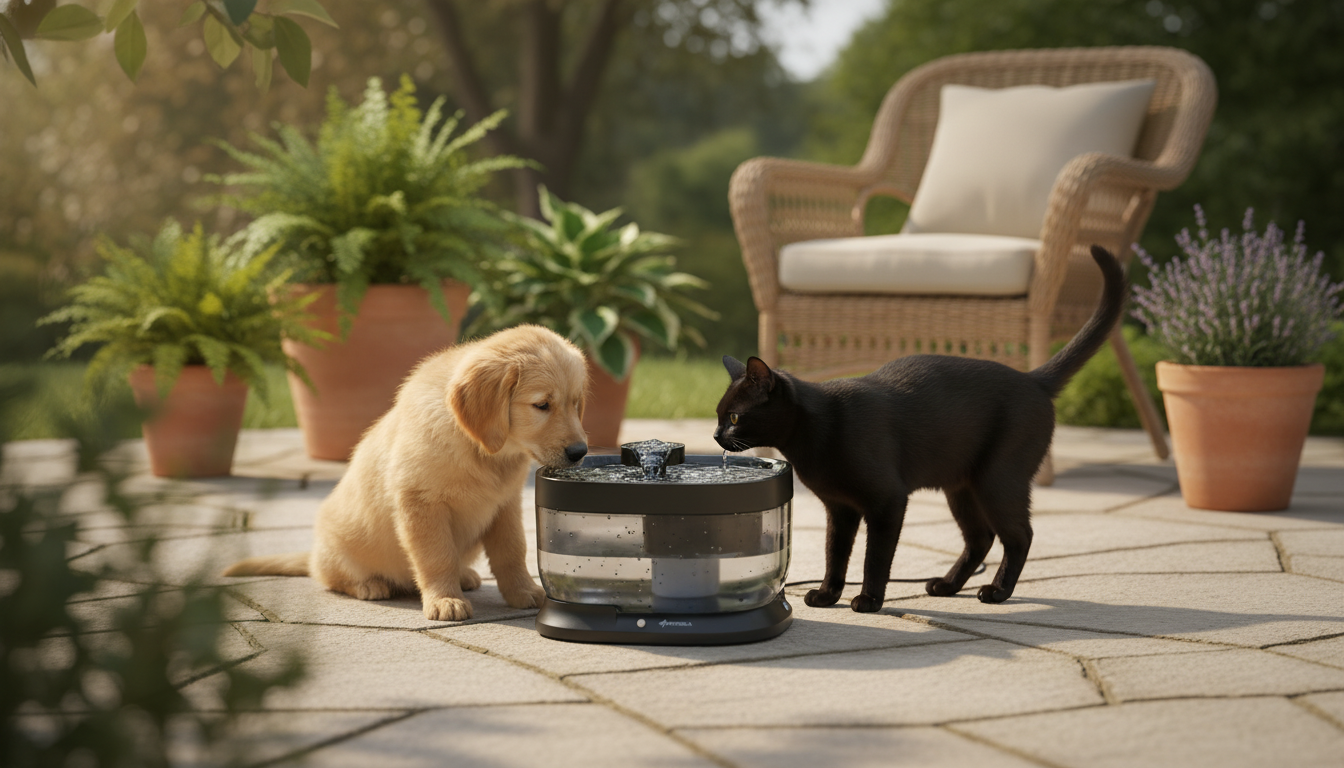 7L Wireless Motion-Sensor Pet Fountain for Home & Patio