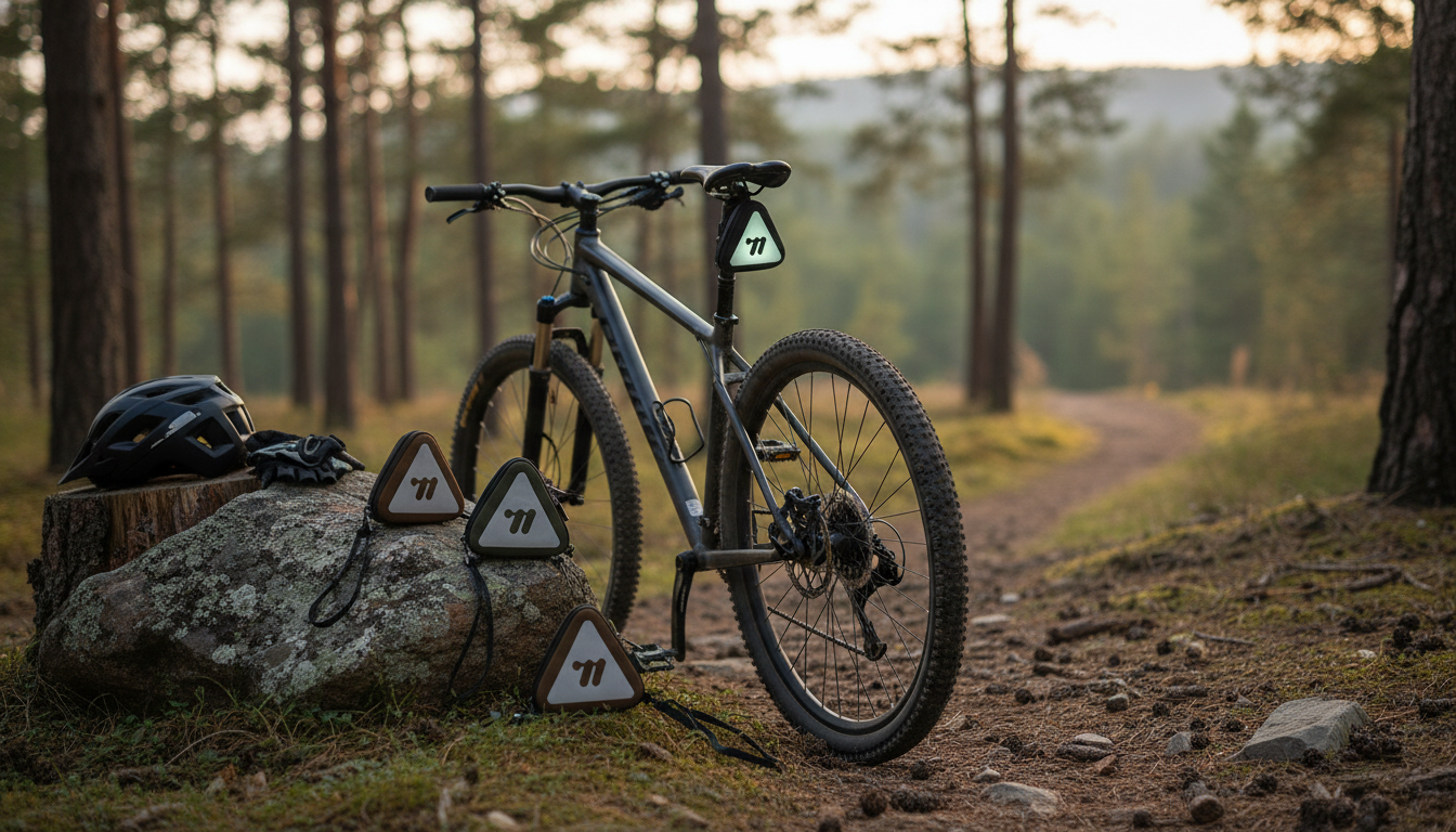 Reflective Triangle Saddle Bag: Secure MTB/Road Carry
