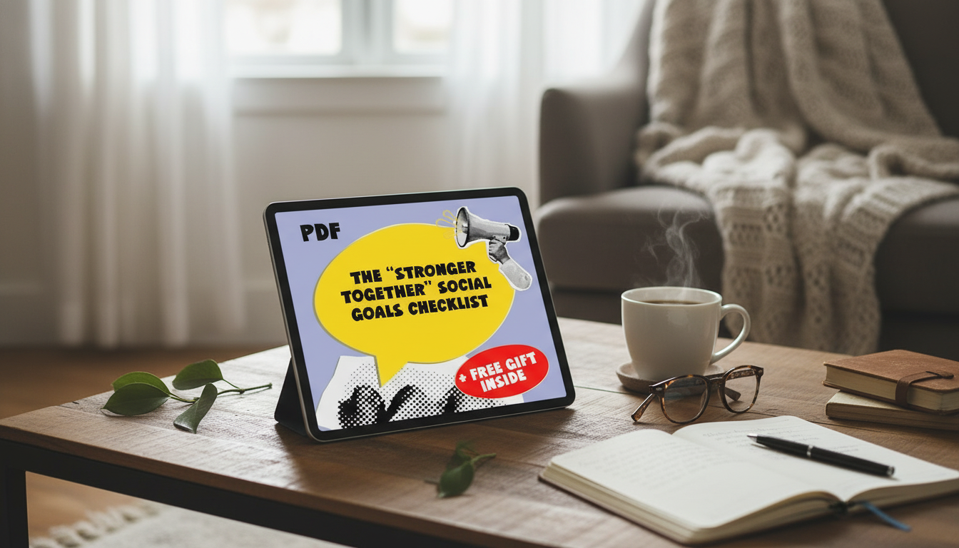 Social Goals Checklist: Easy Weekly Plan for Real Connection