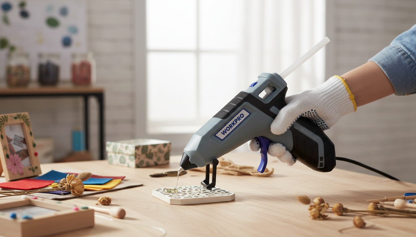 30W Hot Melt Glue Gun Kit: 20 Sticks for Crafts & Fixes