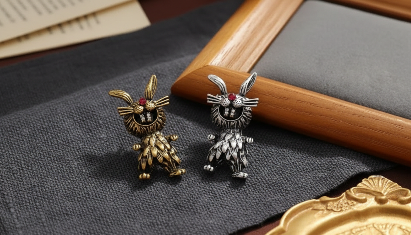 Big-Teeth Vintage Rabbit Brooch: Styling, Gifts & Care