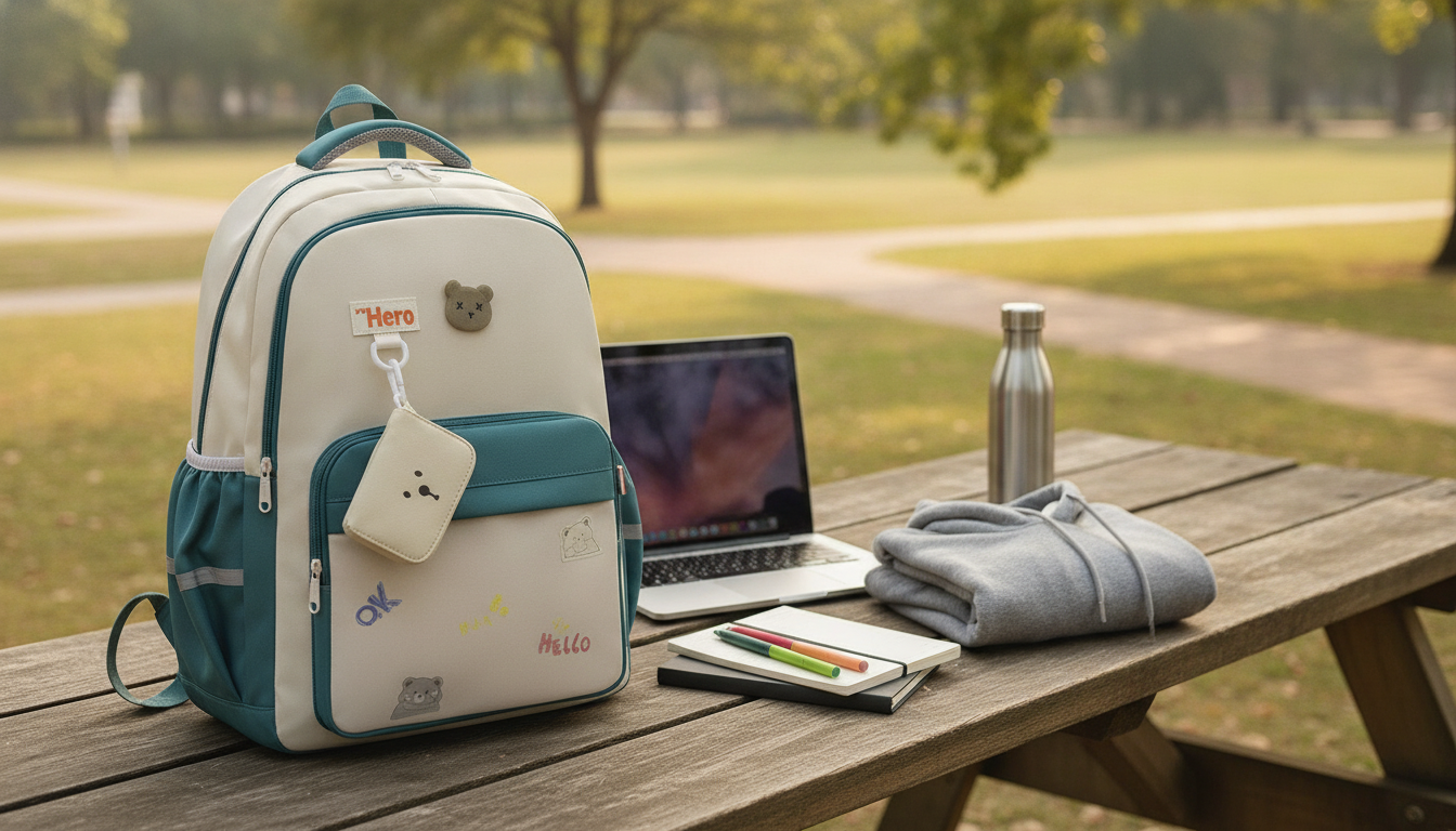 Roomy Nylon Backpack for Laptop, Campus & Weekend Trips