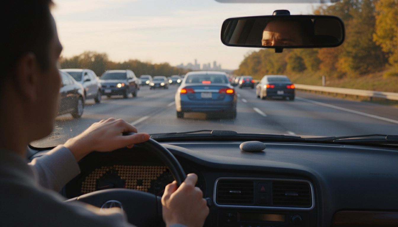 Mindful Driving in Stop-and-Go Traffic: Stay Calm