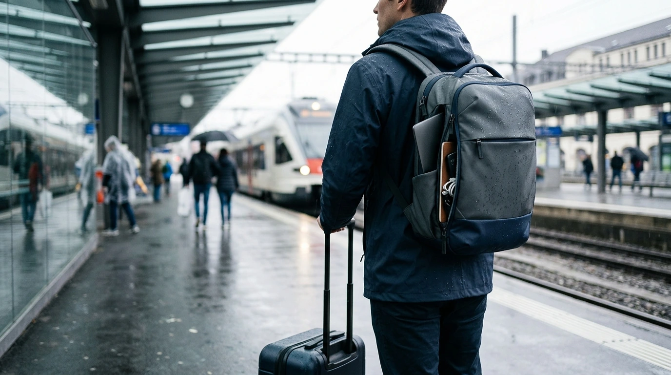 Waterproof 17-Inch Laptop Backpack for Work & Travel