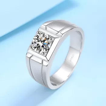 Platinum Men’s Moissanite Ring: Modern Sparkle Guide