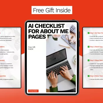 AI About Me Page Checklist: Write a Bio That Sounds Like You